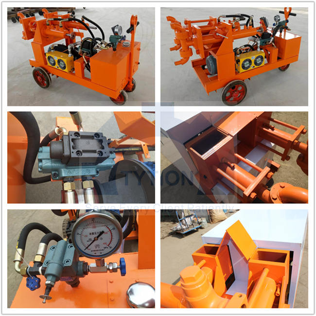 Variable Pressure double liquids Hand Operated Grout Pump waterglass/cement