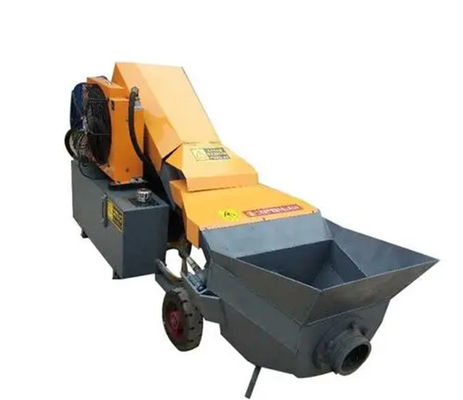 Electric And Diesel Power Portable Concrete Mixer Pump With Pipes
